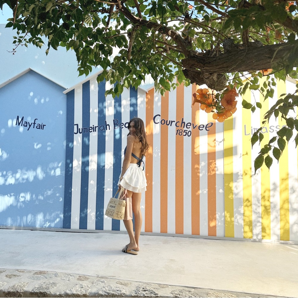 EDIKTED Sydnie Open Back Denim Halter Top | Color: Dark-Blue - Picture 3 of 8